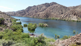 Gorgeous view of our kayaking location.