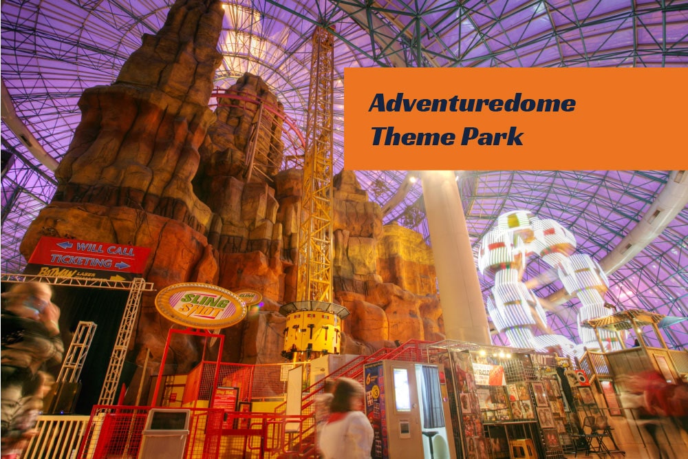 Adventuredome Theme Park is in the Circus Circus