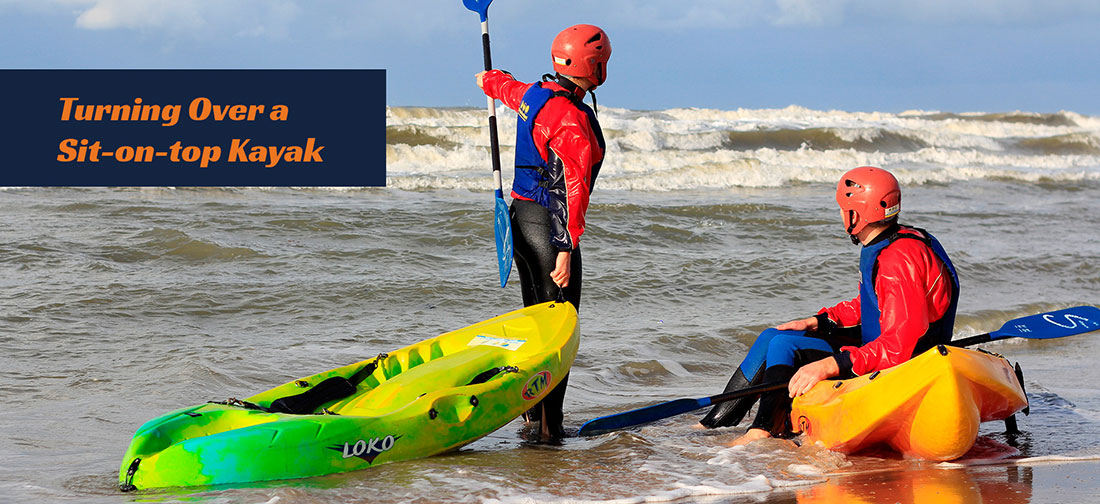 Turning Over A Sit On Top Kayak