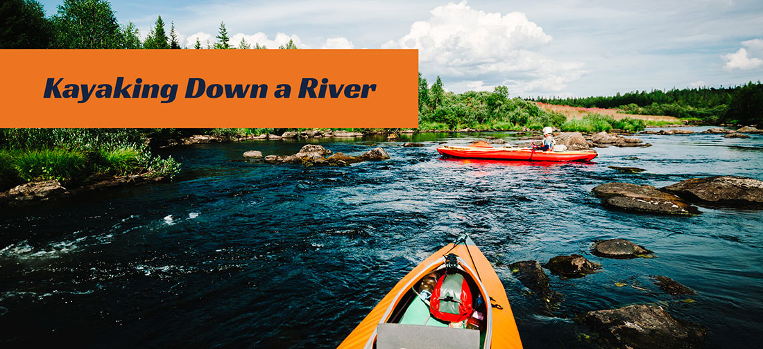 Kayaking Down A River