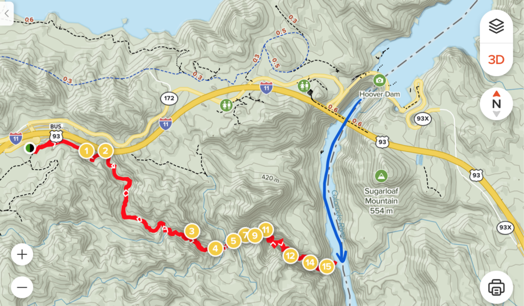 Hoover Dam To Gold Strike