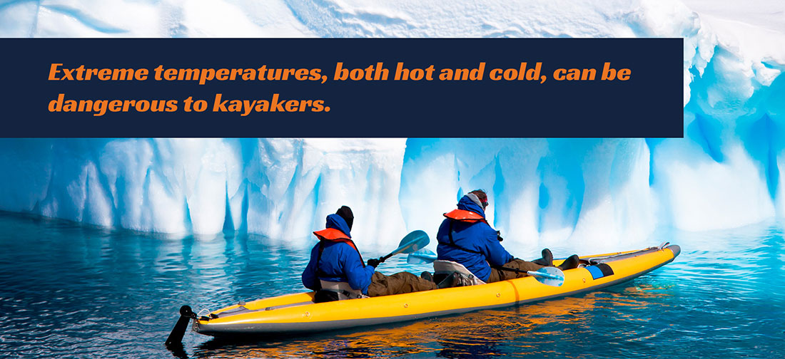 Extreme Temperatures Both Hot And Cold Can Be Dangerous To Kayakers